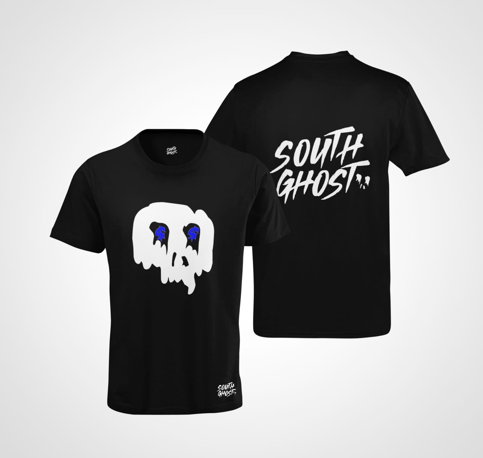 T-Shirt Rundhals SG "Skull" Blau